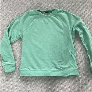 J.Crew speckled green sweatshirt